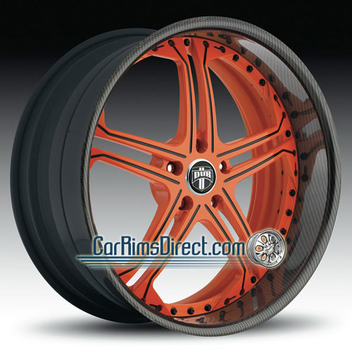 DUB Wheels X10 Orange Carbon 
