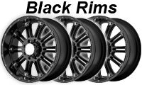 black rims/
